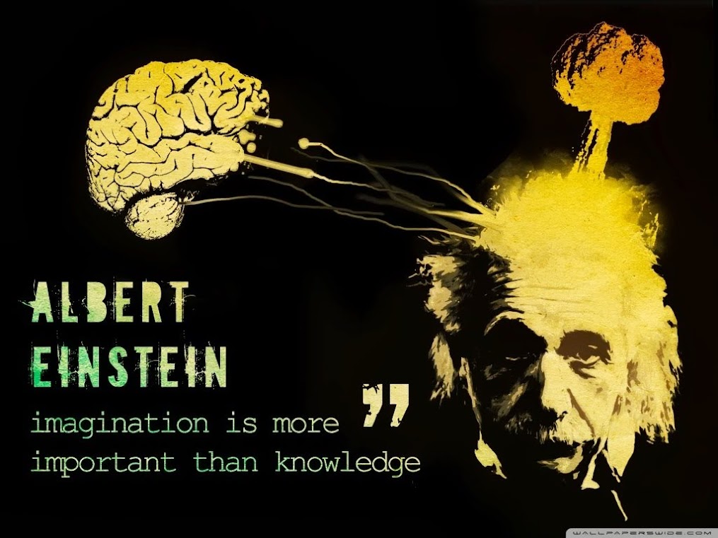 Albert Einstein Imagination is More Important Than Knowledge